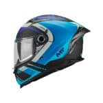 CASCO INTEGRAL MT HELMET BRAKER SV INCEPTION B7 MATE AZUL BLANCO NEGRO /ECE 22.06 - Imagen 2