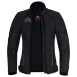 CHAQUETA DE MOTO INVIERNO FAST LADY NEGRA  EN TEXTIL IMPERMEABLE, TÉRMICO CON PROTECCIONES C.E - Imagen 3