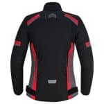 CHAQUETA DE MOTO INVIERNO FAST LADY ROJA NEGRA GRIS  EN TEXTIL IMPERMEABLE, TÉRMICO CON PROTECCIONES C.E - Imagen 5