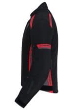 CHAQUETA DE MOTO INVIERNO FAST MAN NEGRA GRIS ROJA  EN TEXTIL IMPERMEABLE, TÉRMICO CON PROTECCIONES  C.E - Imagen 4