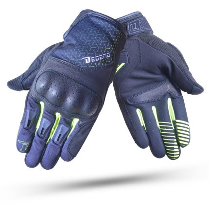 GUANTES DE VERANO DEGEND SHIVER HOMBRE NEGRO Y FLUOR