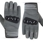 GUANTES DE INVIERNO PARA MOTORISTAS, UNISEX, IMPERMEABLES Y TERMICOS/ UNIK C-07 GRIS