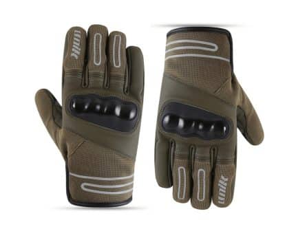 GUANTES DE INVIERNO PARA MOTORISTAS, UNISEX, IMPERMEABLES Y TERMICOS/ UNIK C-07 MARRON