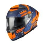CASCO INTEGRAL MT HELMET THUNDER 4 SV LUMEX C24 MATE AZUL NARANJA /ECE 22.06