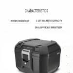 SHAD BAÚL-MALETA TRASERA TOP CASE TR41 TERRA NEGRO - Imagen 5