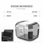 SHAD BAÚL-MALETA TRASERA TOP CASE TR41 TERRA ALUMINIO - Imagen 5