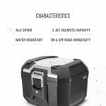 SHAD BAÚL-MALETA TRASERA TOP CASE TR41 TERRA ALUMINIO - Imagen 7