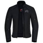 CHAQUETA DE MOTO INVIERNO FAST NEGRA UNISEX EN TEXTIL IMPERMEABLE, TÉRMICO CON PROTECCIONES  C.E - Imagen 3