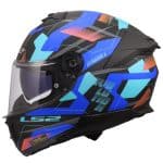 CASCO INTEGRAL DE LS2 -FF808 STREAM II MIKA BLACK BLUE-06/ NEGRO AZUL - Imagen 2