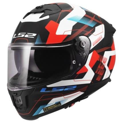 CASCO INTEGRAL DE LS2 -FF808 STREAM II MIKA WHITE BLUE RED-06/ BLANCO AZUL ROJO
