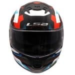 CASCO INTEGRAL DE LS2 -FF808 STREAM II MIKA WHITE BLUE RED-06/ BLANCO AZUL ROJO - Imagen 3