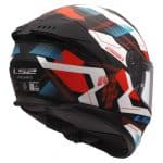 CASCO INTEGRAL DE LS2 -FF808 STREAM II MIKA WHITE BLUE RED-06/ BLANCO AZUL ROJO - Imagen 4