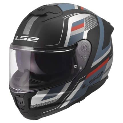 CASCO INTEGRAL DE LS2 -FF808 STREAM II VINTAGE BLACK PETROL-06/ NEGRO ROJO AZUL GASOLINA