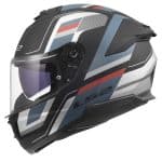 CASCO INTEGRAL DE LS2 -FF808 STREAM II VINTAGE BLACK PETROL-06/ NEGRO ROJO AZUL GASOLINA - Imagen 2