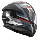 CASCO INTEGRAL DE LS2 -FF808 STREAM II VINTAGE BLACK PETROL-06/ NEGRO ROJO AZUL GASOLINA - Imagen 5