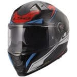 CASCO INTEGRAL CARBON LS2-FF811 VECTOR II C SAVAGE WHITE BLUE RED-06/ BLANCO AZUL ROJO