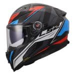 CASCO INTEGRAL CARBON LS2-FF811 VECTOR II C SAVAGE WHITE BLUE RED-06/ BLANCO AZUL ROJO - Imagen 2