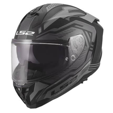 CASCO INTEGRAL DE LS2 -FF817 CHALLENGER II DRAVIX GREY ECE 22.06/ GRIS NEGRO