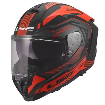 CASCO INTEGRAL DE LS2 -FF817 CHALLENGER II DRAVIX RED ECE 22.06/ ROJO NEGRO