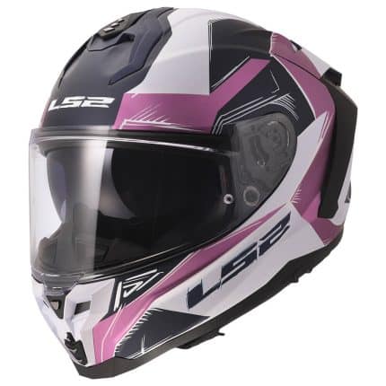 CASCO INTEGRAL DE LS2 -FF817 CHALLENGER II FLAMAN LAVENDER ECE 22.06/ ROSA BLANCO AZUL