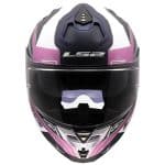 CASCO INTEGRAL DE LS2 -FF817 CHALLENGER II FLAMAN LAVENDER ECE 22.06/ ROSA BLANCO AZUL - Imagen 4