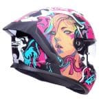 CASCO INTEGRAL LS2-FF820 RAPID III CYBERG PURPLE CYAN .ECE 22.06/ CIAN PÚRPURA - Imagen 2