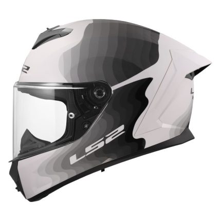 CASCO INTEGRAL LS2-FF820 RAPID III FLOW WHITE GREY ECE 22.06/ FLUJO BLANCO GRIS