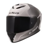 CASCO INTEGRAL LS2-FF820 RAPID III FLOW WHITE GREY ECE 22.06/ FLUJO BLANCO GRIS - Imagen 3