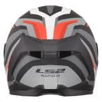 CASCO INTEGRAL LS2-FF820 RAPID III HYPER BLACK RED.ECE 22.06/ NEGRO ROJO - Imagen 5