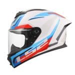 CASCO INTEGRAL LS2-FF820 RAPID III HYPER WHITE BLUE RED .ECE 22.06/ BLANCO AZUL ROJO