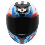 CASCO INTEGRAL LS2-FF820 RAPID III HYPER WHITE BLUE RED .ECE 22.06/ BLANCO AZUL ROJO - Imagen 3