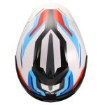 CASCO INTEGRAL LS2-FF820 RAPID III HYPER WHITE BLUE RED .ECE 22.06/ BLANCO AZUL ROJO - Imagen 6