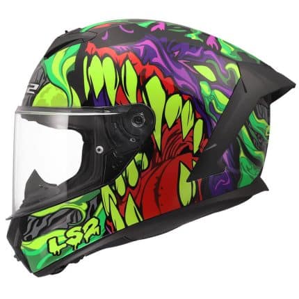 CASCO INTEGRAL LS2-FF820 RAPID III LYCANT PURPLE GREEN .ECE 22.06/ PÚRPURA VERDE MULTICOLOR