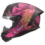 CASCO INTEGRAL LS2-FF820 RAPID III POPPIES II BLACK PINK .ECE 22.06/ NEGRO ROSA