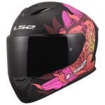 CASCO INTEGRAL LS2-FF820 RAPID III POPPIES II BLACK PINK .ECE 22.06/ NEGRO ROSA - Imagen 2
