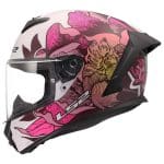 CASCO INTEGRAL LS2-FF820 RAPID III POPPIES II WHITE PINK ECE 22.06/ BLANCO ROSA