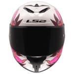 CASCO INTEGRAL LS2-FF820 RAPID III POPPIES II WHITE PINK ECE 22.06/ BLANCO ROSA - Imagen 3