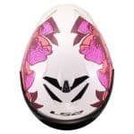 CASCO INTEGRAL LS2-FF820 RAPID III POPPIES II WHITE PINK ECE 22.06/ BLANCO ROSA - Imagen 4