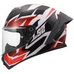 CASCO INTEGRAL LS2-FF820 RAPID III XTREM WHITE BLACK RED .ECE 22.06/ BLANCO NEGRO ROJO