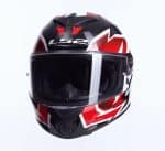 CASCO INTEGRAL LS2-FF820 RAPID III XTREM WHITE BLACK RED .ECE 22.06/ BLANCO NEGRO ROJO - Imagen 2