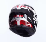 CASCO INTEGRAL LS2-FF820 RAPID III XTREM WHITE BLACK RED .ECE 22.06/ BLANCO NEGRO ROJO - Imagen 7