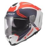 CASCO INTEGRAL DE LS2 -FF817 CHALLENGER II TITAN WHITE BLUE RED ECE 22.06/ BLANCO AZUL ROJO