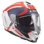 CASCO INTEGRAL DE LS2 -FF817 CHALLENGER II TITAN WHITE BLUE RED ECE 22.06/ BLANCO AZUL ROJO - Imagen 2